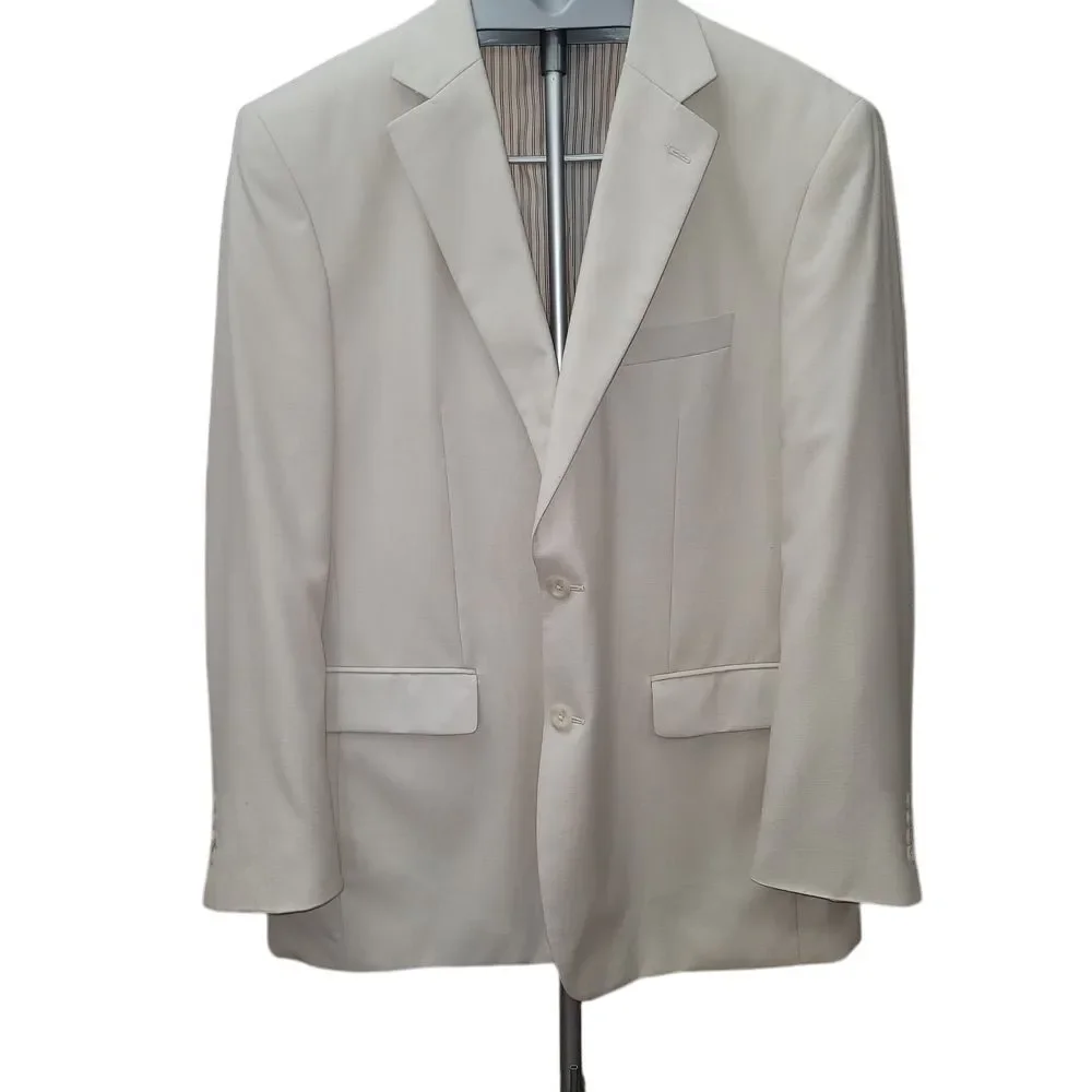 Stafford Men Sports Coat Blazer 44R Business Classic Travel Old Money Minimalist